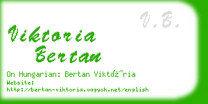 viktoria bertan business card